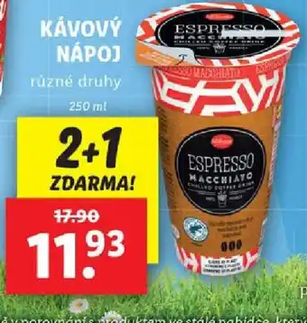 Lidl KAVOVÝ NÁPOJ nabídka