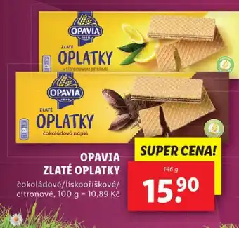 Lidl OPAVIA ZLATÉ OPLATKY nabídka