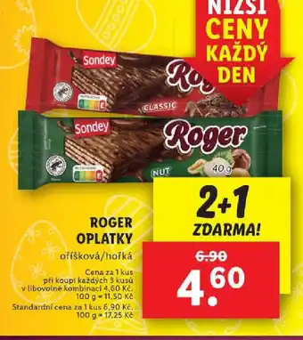 Lidl ROGER OPLATKY nabídka
