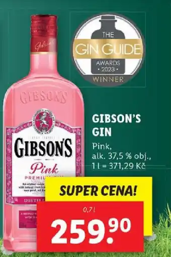Lidl GIBSON'S GIN 0.7L nabídka