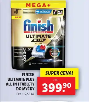 Lidl FINISH ULTIMATE PLUS ALL IN 1 TABLETY DO MYČKY nabídka