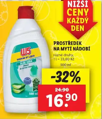 Lidl PROSTŘEDEK NA MYTÍ NÁDOBÍ nabídka