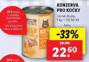 Lidl KONZERVA PRO KOČKY nabídka