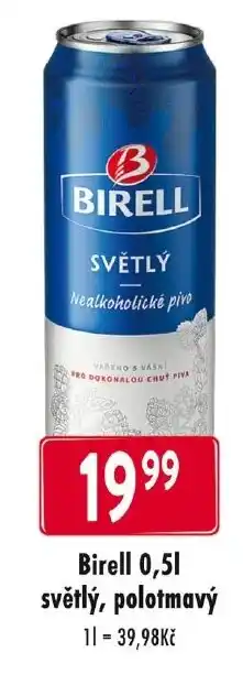 Qanto Birell 0,5L světlý, polotmavý nabídka