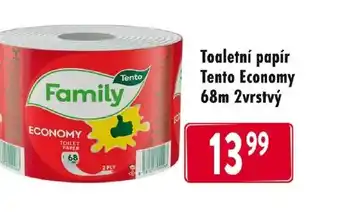 Qanto Toaletní papír Tento Economy 68m 2vrstvý nabídka
