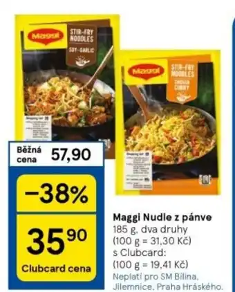 Tesco Maggi Nudle z pánve nabídka