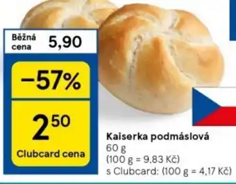 Tesco Kaiserka podmáslová nabídka