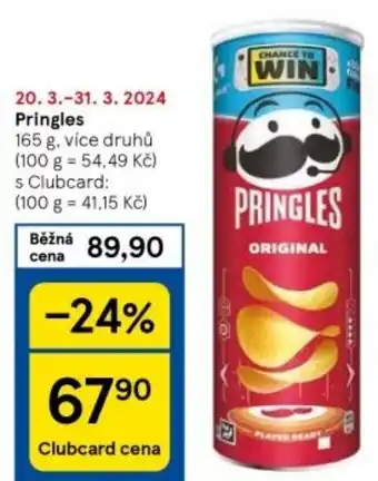 Tesco Pringles nabídka