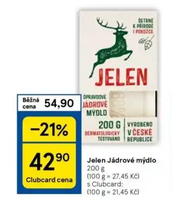 Tesco Jelen Jádrové mýdlo 200 g nabídka