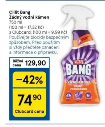 Tesco Cillit Bang Žádný vodní kámen nabídka