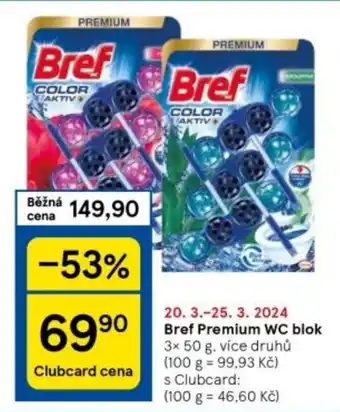 Tesco Bref Premium WC blok nabídka