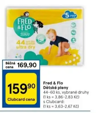 Tesco Fred & Flo Dětské pleny nabídka