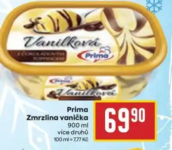 Billa Prima Zmrzlina vanička nabídka