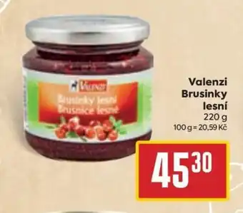Billa Valenzi Brusinky lesní 220 g nabídka