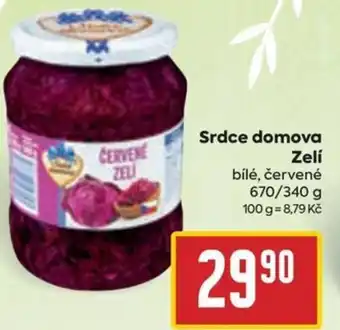 Billa Srdce domova Zelí nabídka