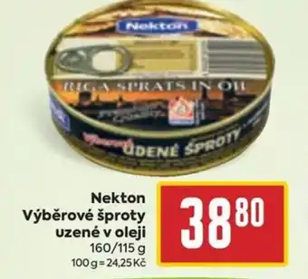 Billa Nekton Výběrové šproty uzené v oleji nabídka
