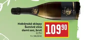 Billa Habánské sklepy Šumivá vína demi sec, brut nabídka