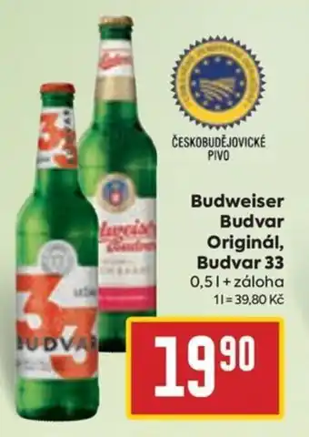 Billa Budweiser Budvar Originál, Budvar 33 nabídka