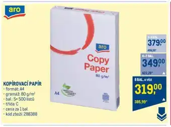 Makro KOPÍROVACÍ PAPÍR nabídka