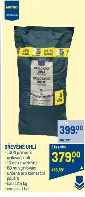 Makro DŘEVĚNÉ UHLÍ nabídka