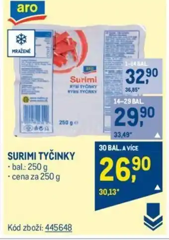 Makro SURIMI TYČINKY nabídka