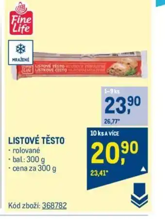 Makro LISTOVÉ TĚSTO nabídka