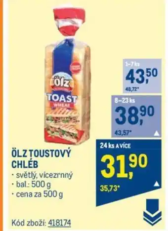 Makro ÖLZ TOUSTOVÝ CHLÉB nabídka