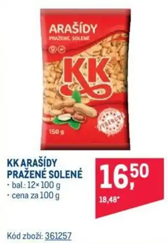 Makro KK ARAŠÍDY PRAŽENÉ SOLENÉ nabídka