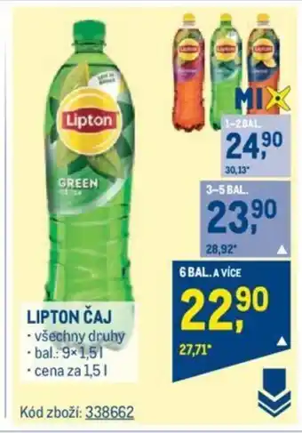 Makro LIPTON ČAJ nabídka
