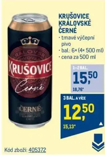 Makro KRUŠOVICE KRÁLOVSKÉ ČERNÉ nabídka