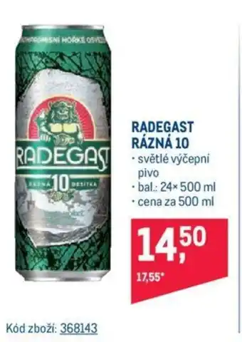 Makro RADEGAST RÁZNÁ 10 nabídka