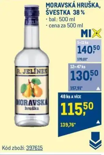 Makro MORAVSKÁ HRUŠKA, ŠVESTKA 38% nabídka