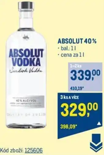 Makro ABSOLUT 40% nabídka