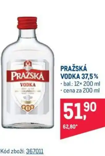 Makro PRAŽSKÁ VODKA 37,5% nabídka