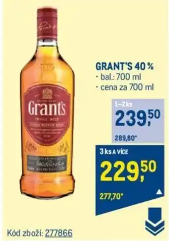 Makro GRANT'S 40% nabídka