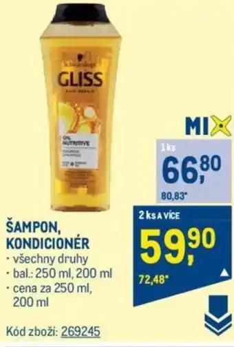 Makro ŠAMPON, KONDICIONÉR nabídka