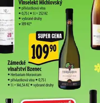 Albert Zámecké vinařství bzenec nabídka