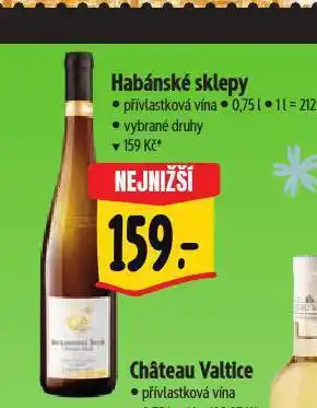 Albert Habánské sklepy nabídka