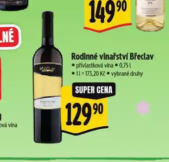 Albert Rodinné vinařství břeclav nabídka