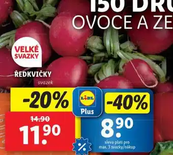 Lidl Ředkvičky nabídka