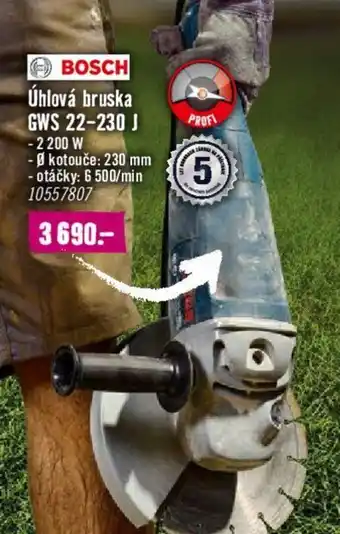 BOSCH Úhlová bruska GWS 22-230 J