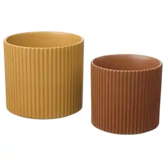 IKEA Daksjus Květináč, sada 2 ks, žluto-hnědá nabídka