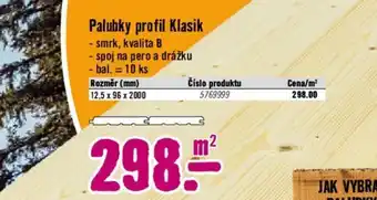 Palubky profil Klasik