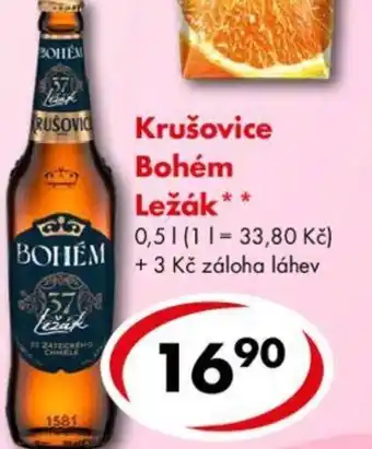 CBA Krušovice Bohém Ležák 0.5L nabídka