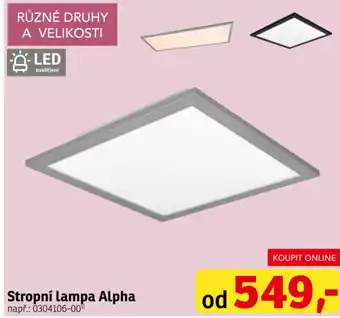 Asko Stropní lampa Alpha nabídka