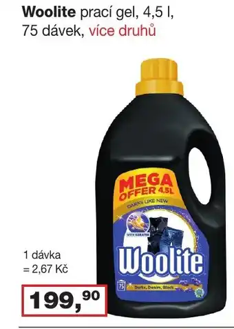 Ráj drogerie Woolite prací gel, 4,5 l. nabídka