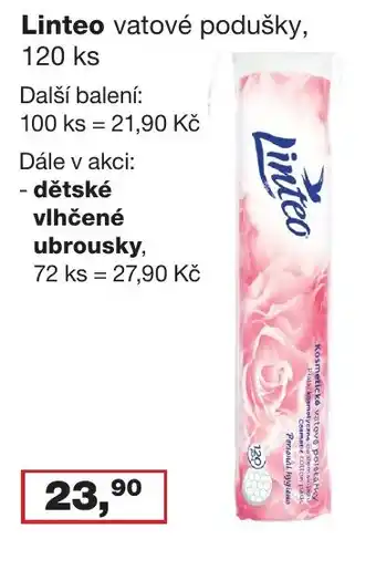 Ráj drogerie Linteo vatové podušky, 120 ks nabídka
