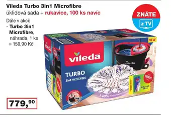 Ráj drogerie Vileda Turbo 3in1 Microfibre nabídka