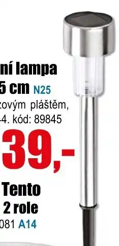 EVA Solární lampa v. 30,5 cm nabídka