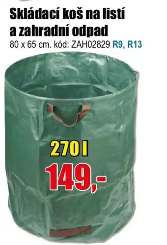 EVA Skládací koš na listí a zahradní odpad nabídka